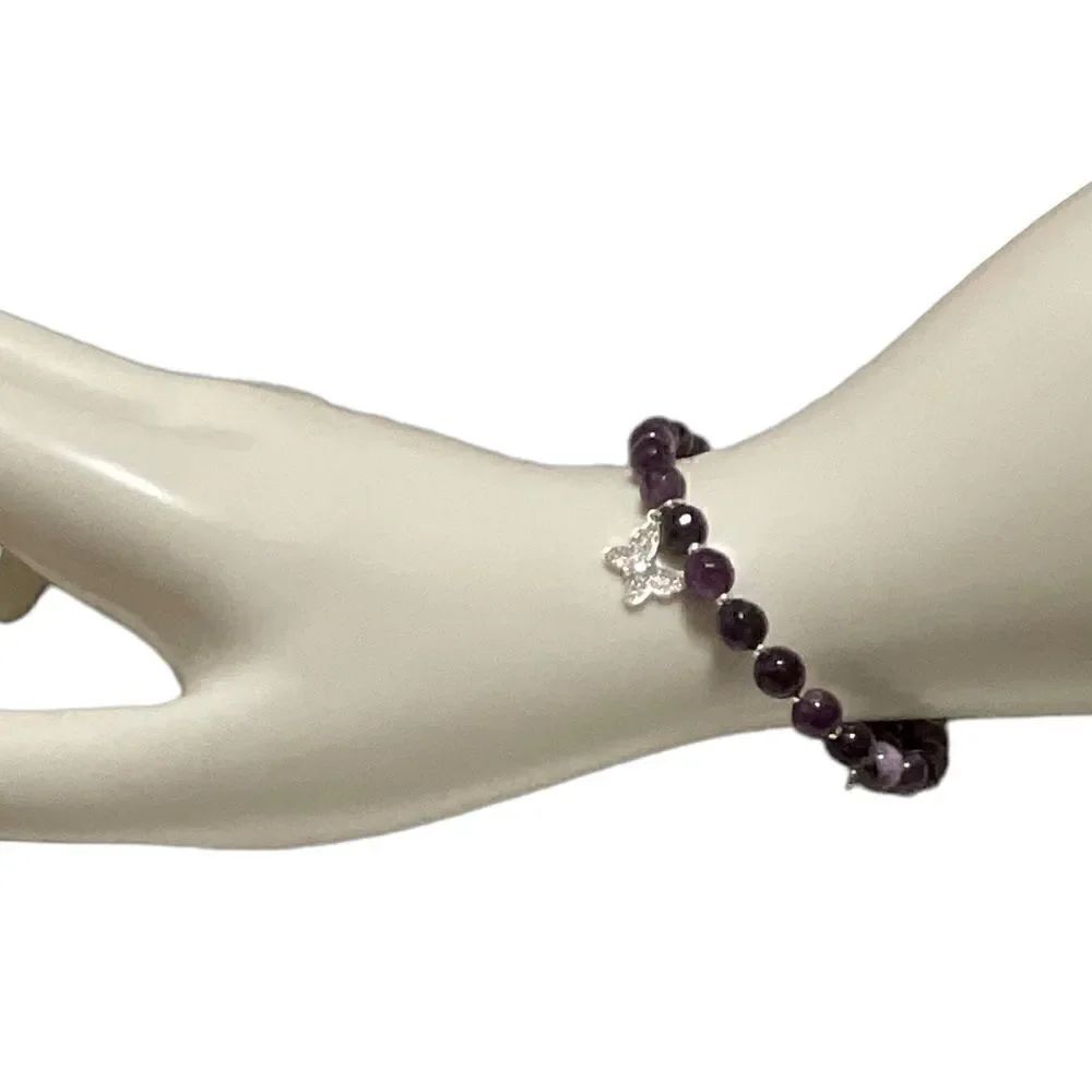 Real Amethyst Wrap Bracelet - Picture 5 of 11